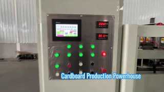 شاهد: الواجهة المزدوجة لخط إنتاج الورق المقوى المموج، عرض ألواح التسخين على شكل قوس