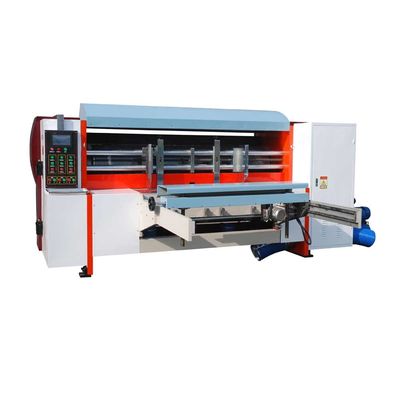 جودة  Automatic Rotary Die Cutting Machine with Lead Edge Auto Feeder for 1400x2400mm Corrugated Carton Die Cutter مصنع