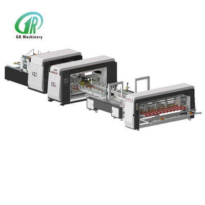 جودة  Automatic Folder Gluer Stitcher 2600 Model PLC Servo Control مصنع