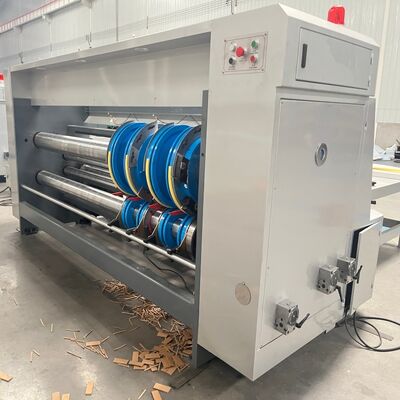 جودة  PLC Control Rotary Slotting Machine With 4 Groups Knives Designed To Improve Slotting Accuracy And Operational Efficiency مصنع