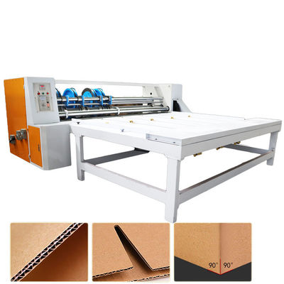 جودة  Chain Feeding Semiautomatic Corrugated Rotary Slotter Machine 0-70pcs/min Rotary Creaser Slotter Machine for Carton مصنع