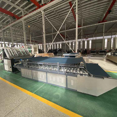 1600mm مضاعفات شبه التلقائي آلة تغليف الفلوت 6kw جانب واحد المموج