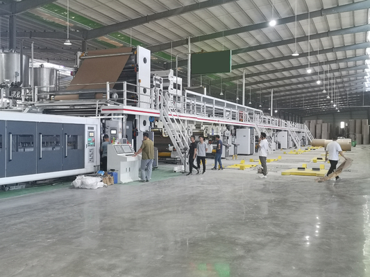 خط إنتاج الكرتون المضلع الأوتوماتيكي PLC