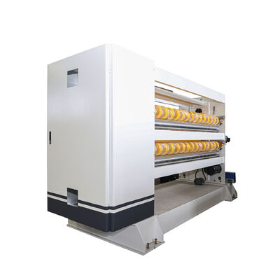 خط إنتاج الكرتون المضلع بقطاعة مزدوجة NC بدقة ±1 مم، قطاعة حلزونية بالتحكم الحاسوبي و نظام تحكم PLC