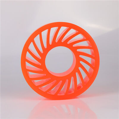 عجلات شمسية من مادة البولي يوريثين ومواد استهلاكية ميكانيكية متينة وعجلات غير قابلة للسحق مصممة خصيصًا لتطبيقات ماكينات الصناديق المموجة